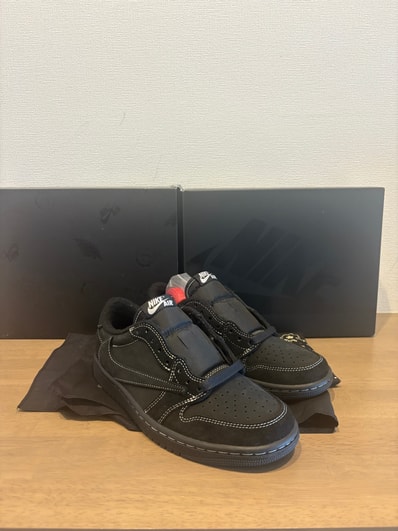 Travis Scott × Nike Air Jordan 1 Low OG SP "Black Phantom"