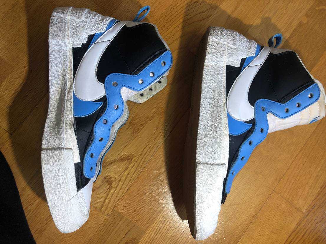 sacai × NIKE BLAZER MID "BLACK / BLUE"