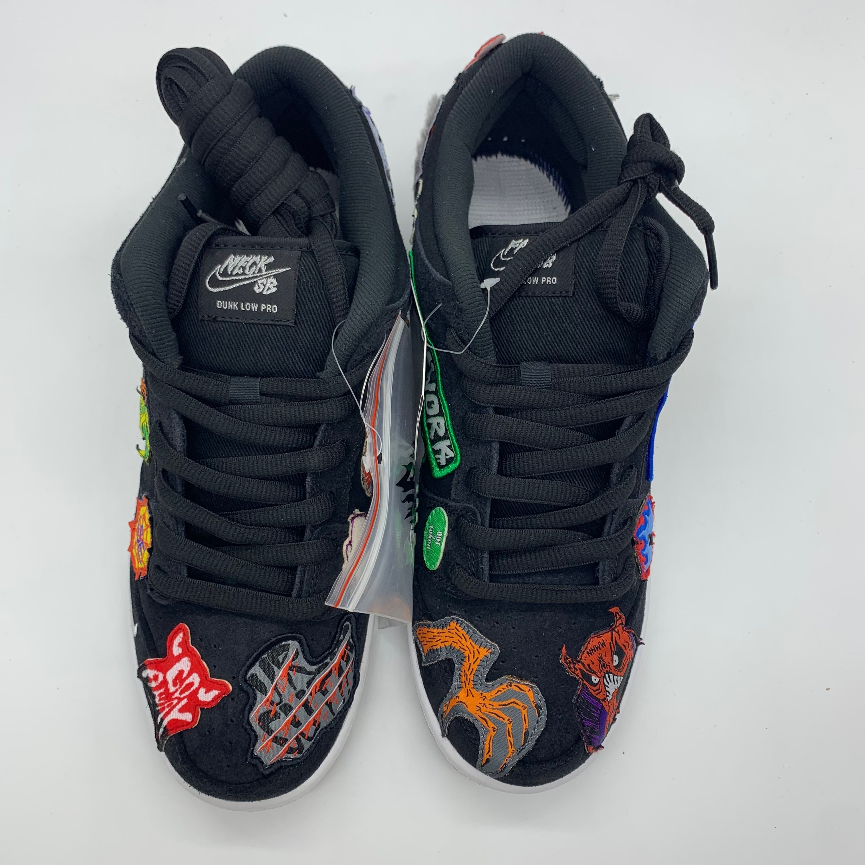 Neck face × Nike SB Dunk Low "Black/White/Multi Color"