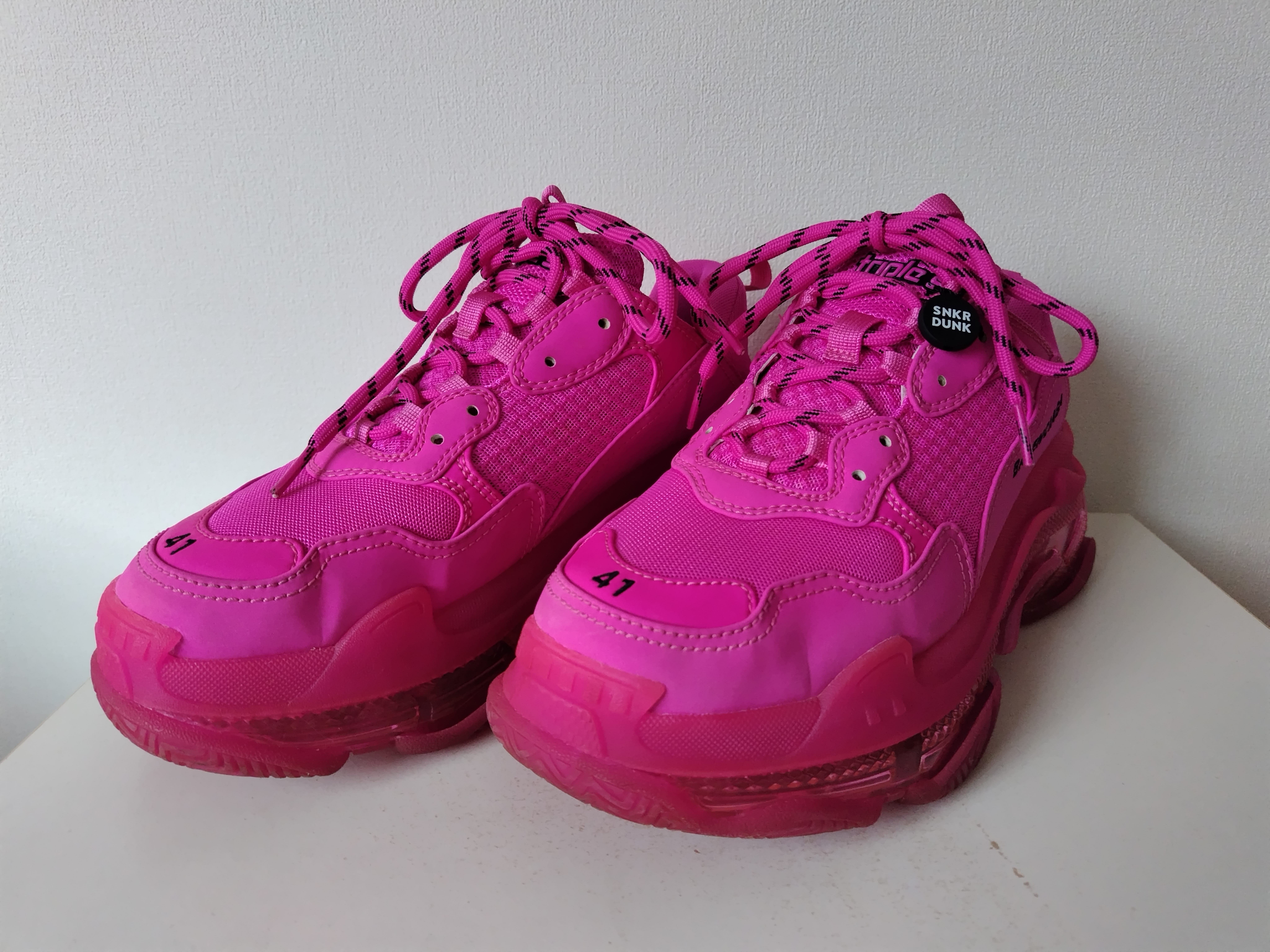 BALENCIAGA Triple S Clear Sole "Pink"