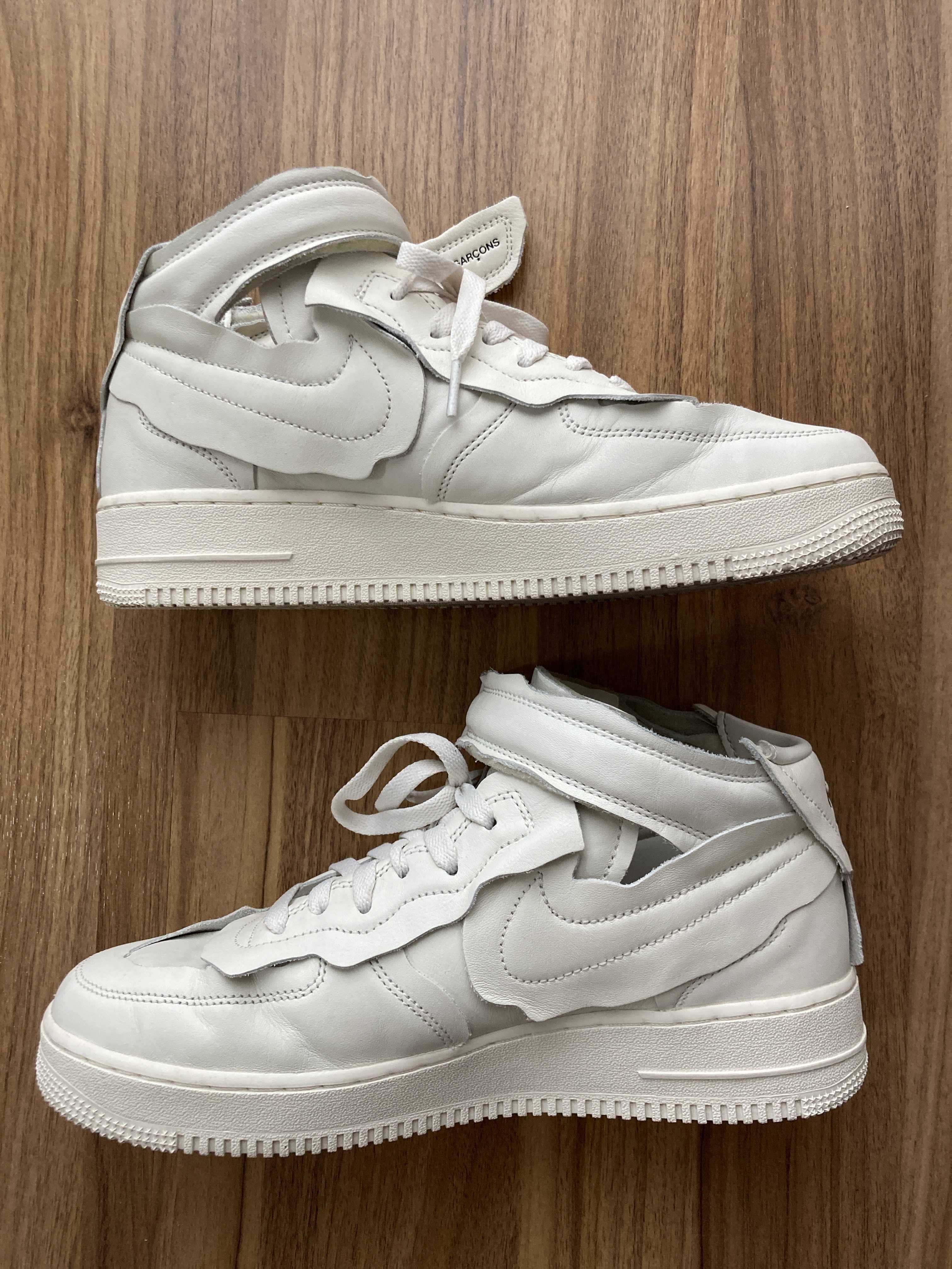 COMME des GARCONS × Nike Air Force 1 Mid "White" 