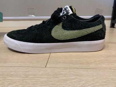 Stussy × Nike SB Blazer Low "Black/Palm Green"