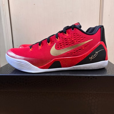 Nike Kobe 9 Low Protro EM "China/University Red and Metallic Gold"