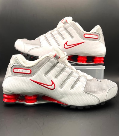 Nike Shox NZ "White/Sport Red/Cool Grey/Metallic Silver"