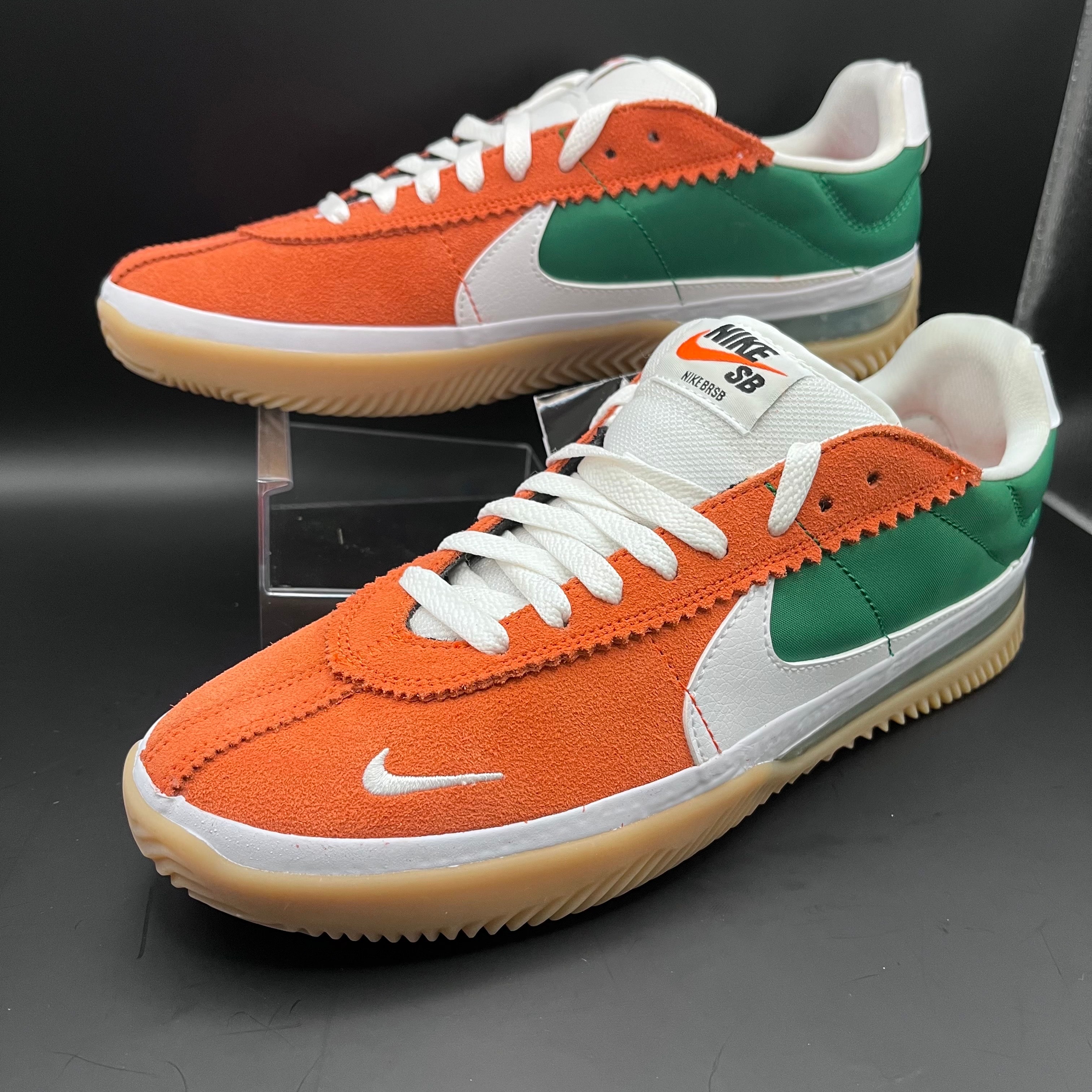 Nike SB BRSB "Deep Orange/Pine Green-White"