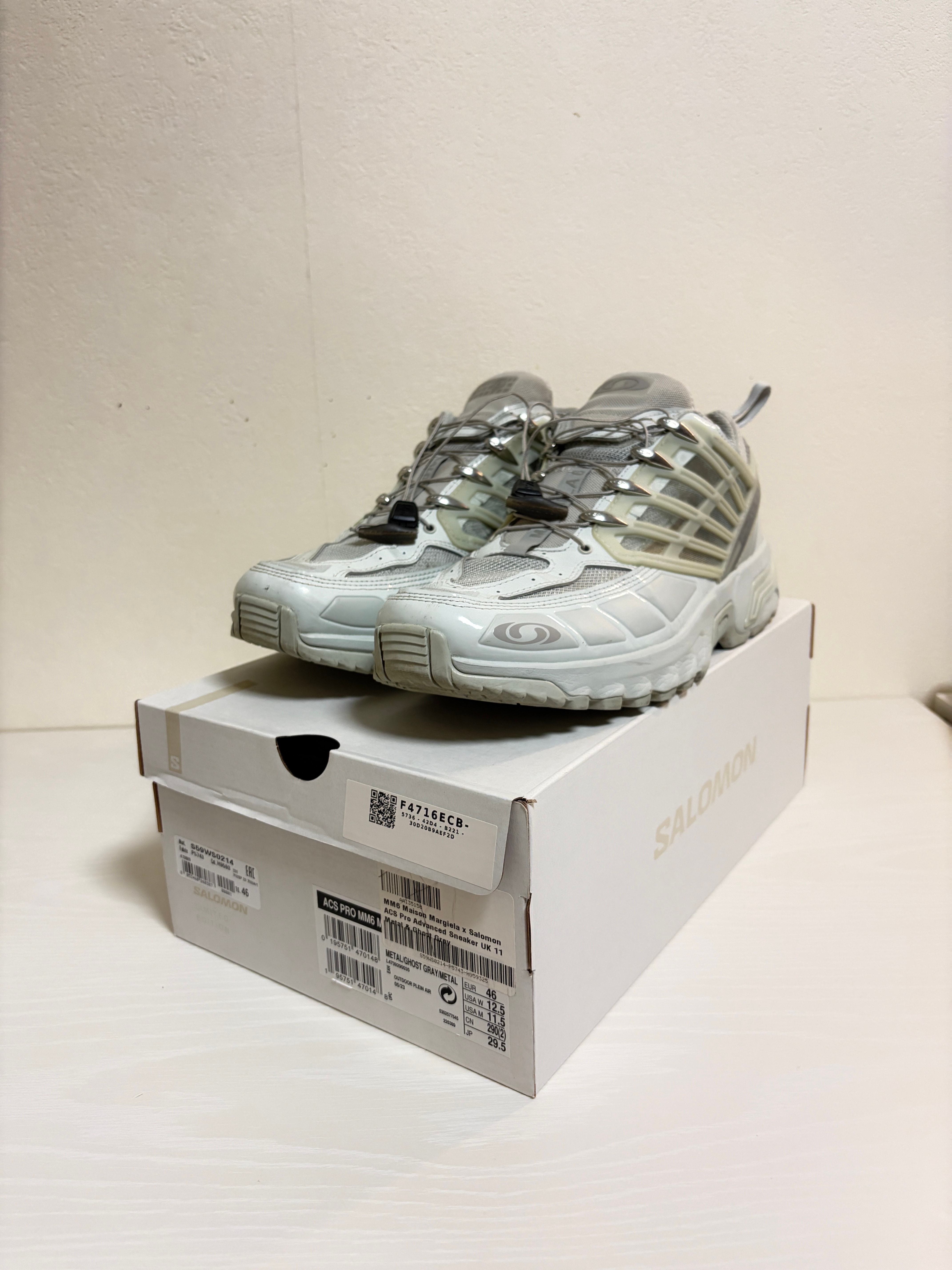 MM6 Maison Margiela × Salomon ACS Pro Advanced Sneaker "Metal/Ghost Grey"