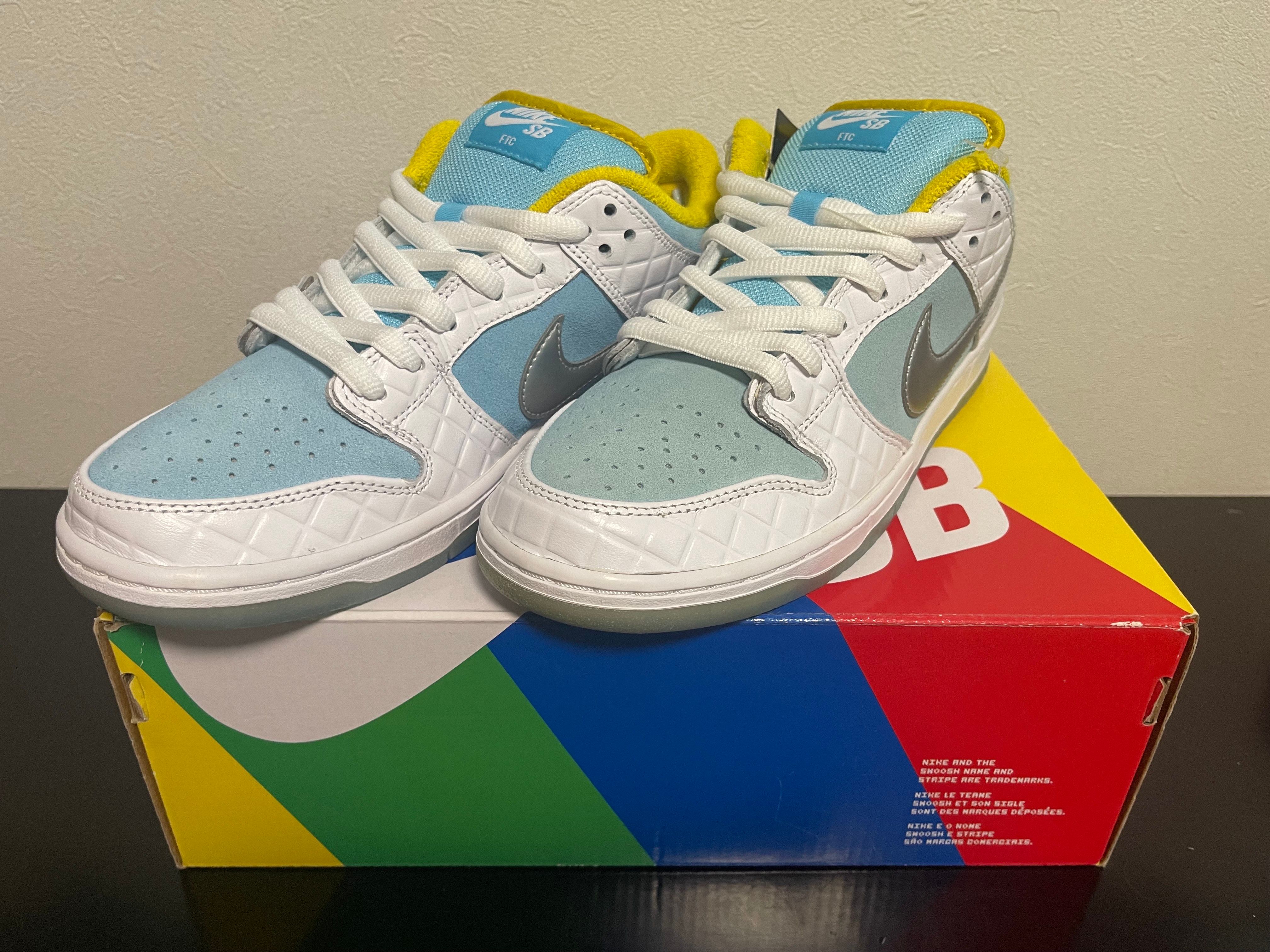 FTC × Nike SB Dunk Low "White/Blue"