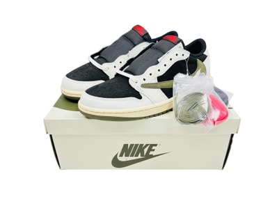 Travis Scott × Nike Women's Air Jordan 1 Low OG "Medium Olive"