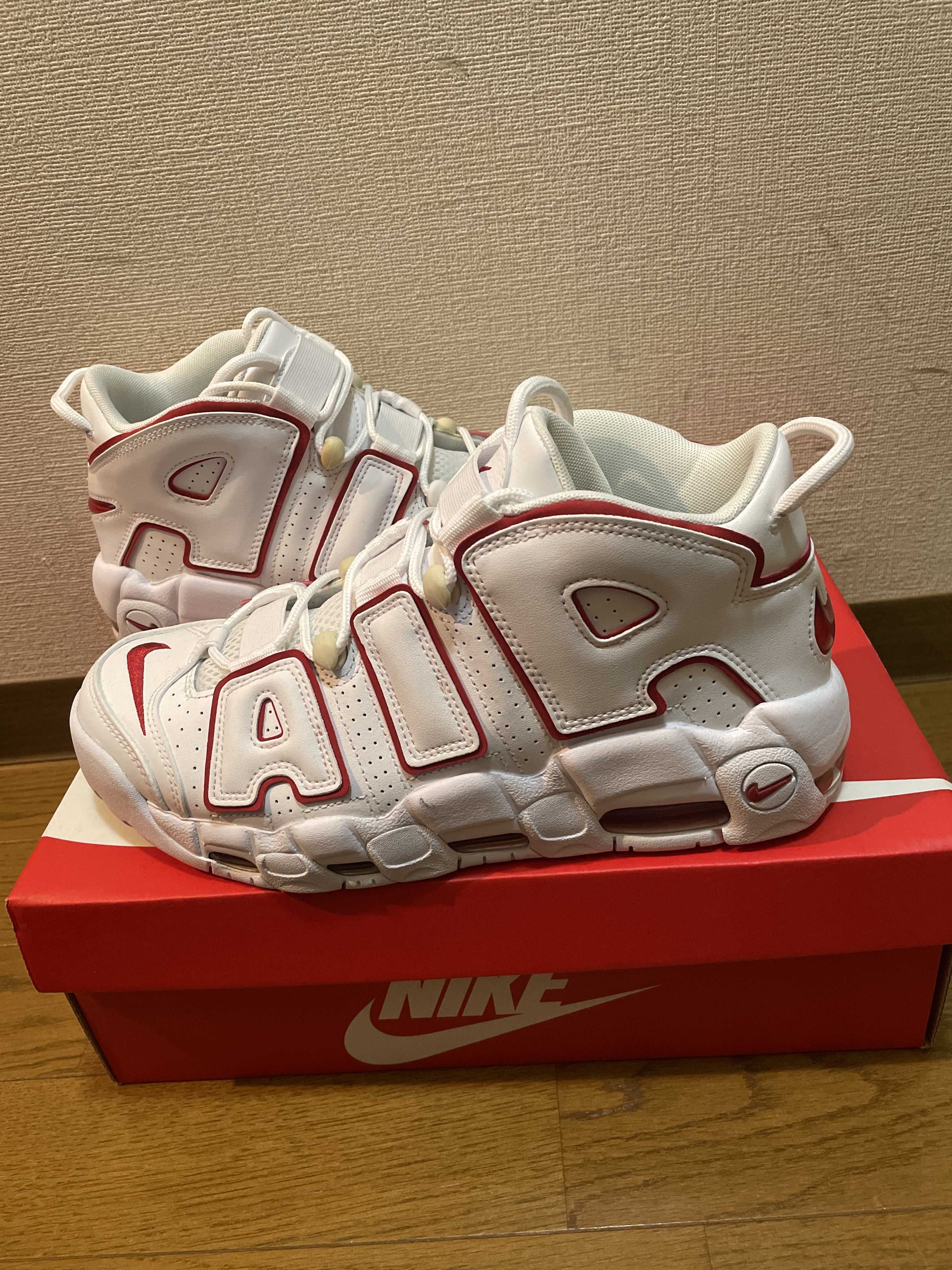 NIKE AIR MORE UPTEMPO "WHITE/VARSITY RED" (2021)