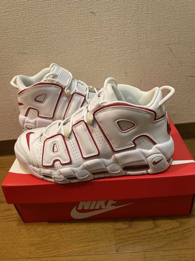 NIKE AIR MORE UPTEMPO "WHITE/VARSITY RED" (2021)