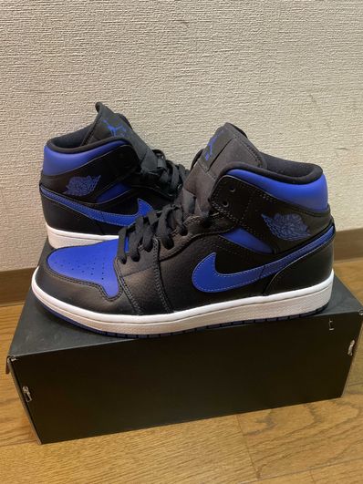 NIKE AIR JORDAN 1 MID "BLACK/BLUE"