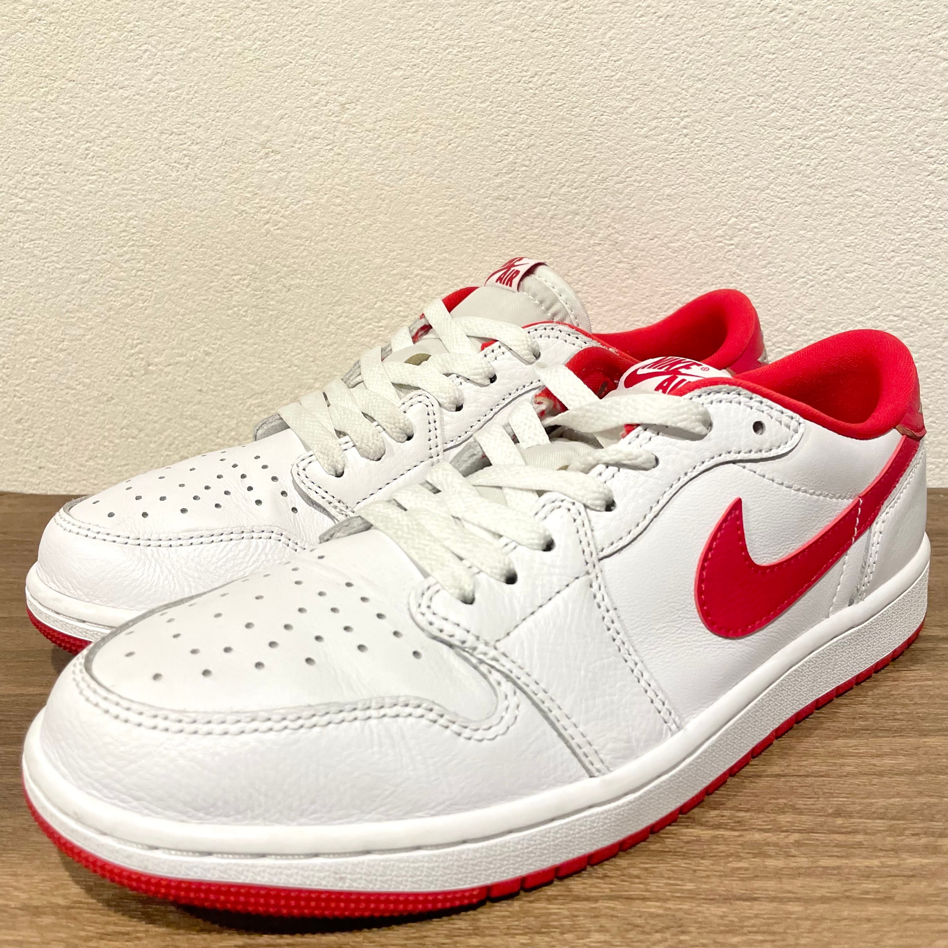 Nike Air Jordan 1 Retro Low OG "White and University Red"