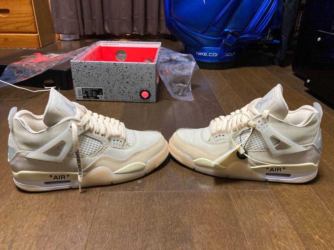 Off-White × Nike Women's Air Jordan 4 SP "Sail"