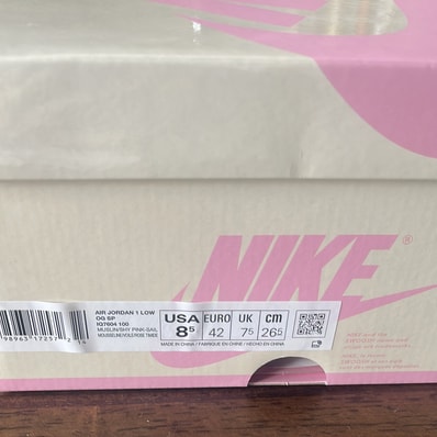 Travis Scott × Nike Air Jordan 1 Retro Low OG "Muslin/Shy Pink"
