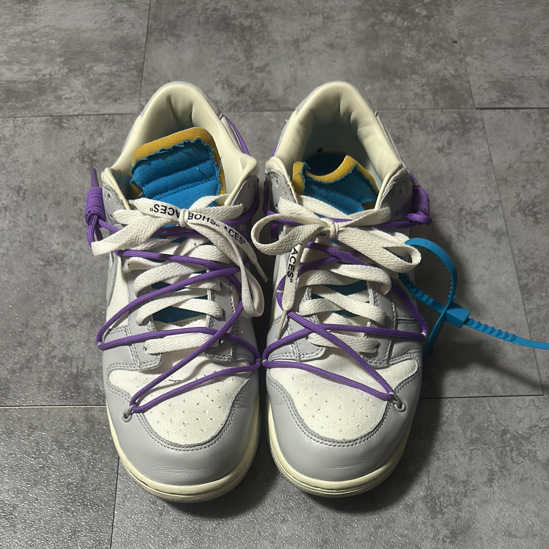 Off-White × Nike Dunk Low "Sail/Neutral Gray"