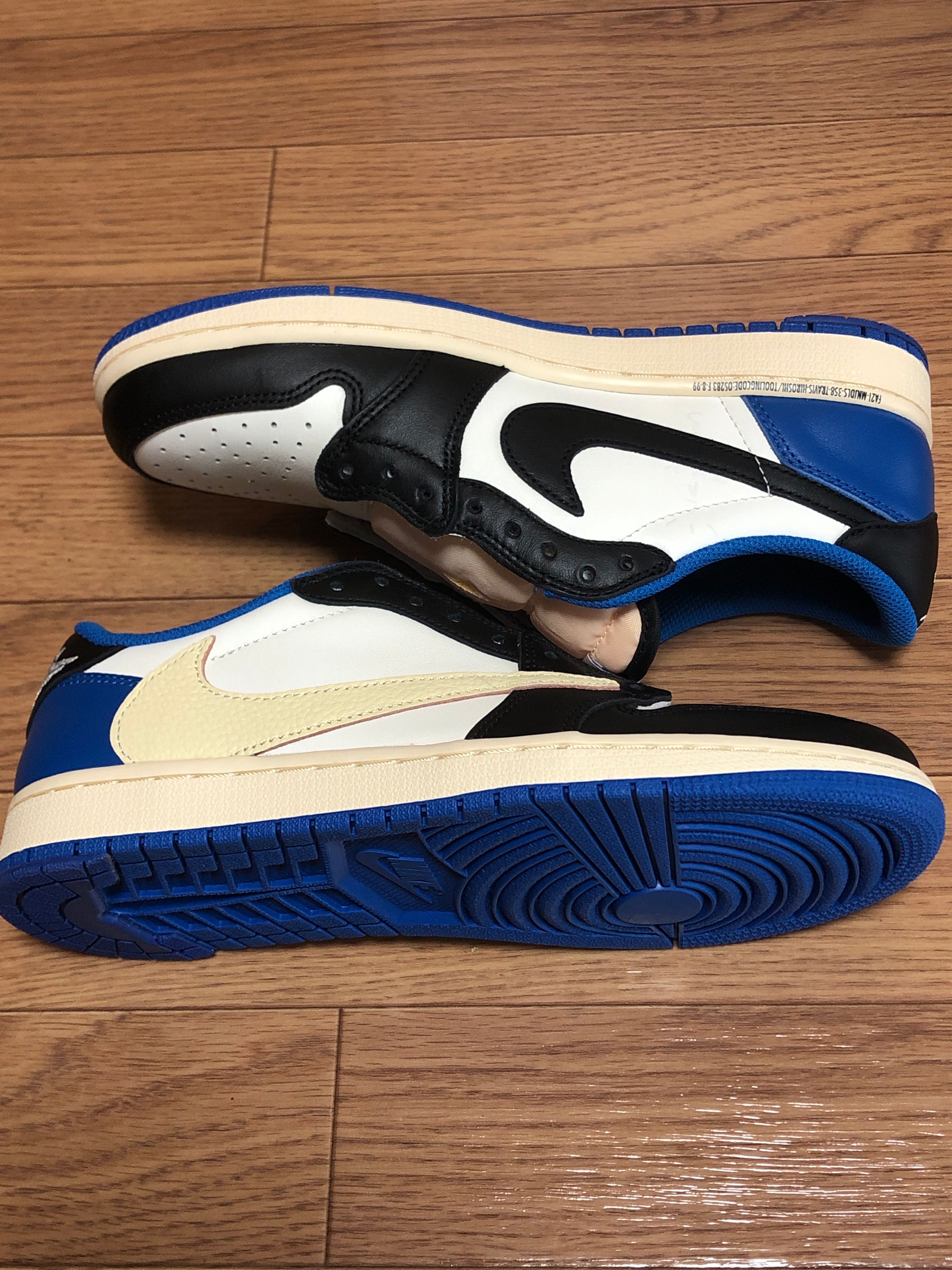 Travis Scott × fragment design × Nike Air Jordan 1 Low OG SP "Military Blue"
