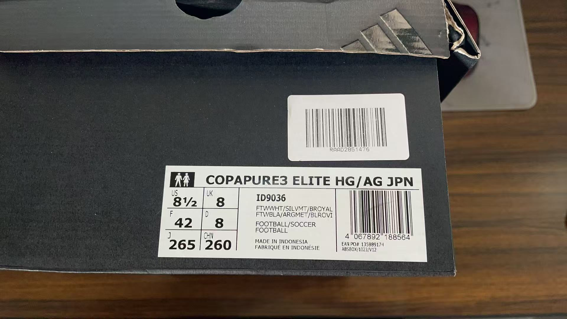 adidas Copa Pure 3 Elite HG/AG "Cloud White/Silver Metallic/Bright Royal"