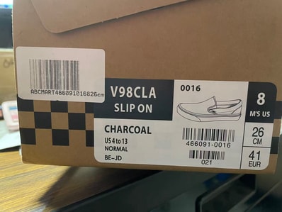 Vans Slip-On "Charcoal" (V98CLA)