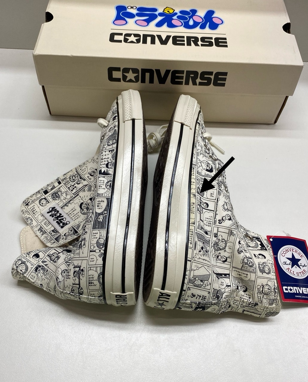 DORAEMON × Converse All Star Aged CP Hi "Off White"