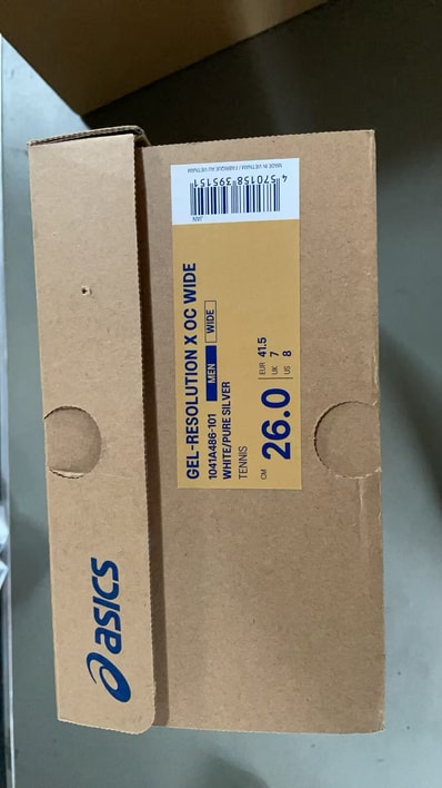 Asics Gel-Resolution 10 OC Wide "White/Pure Silver"
