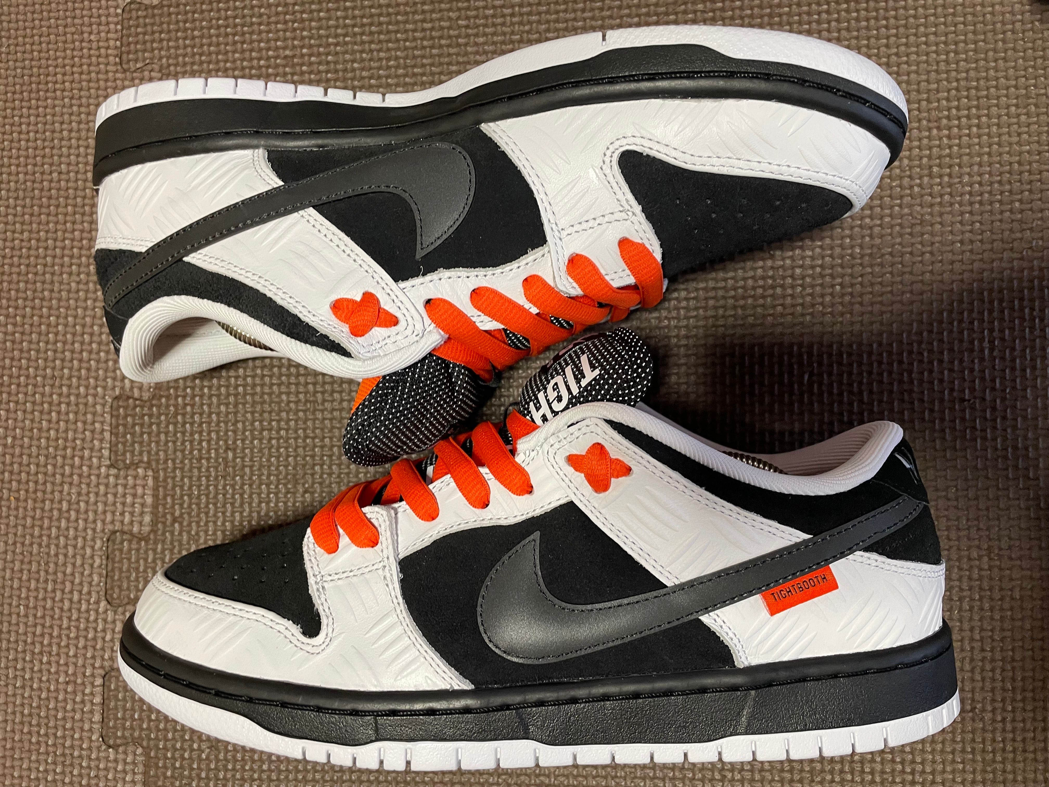 TIGHTBOOTH × Nike SB Dunk Low Pro QS "Black and White"