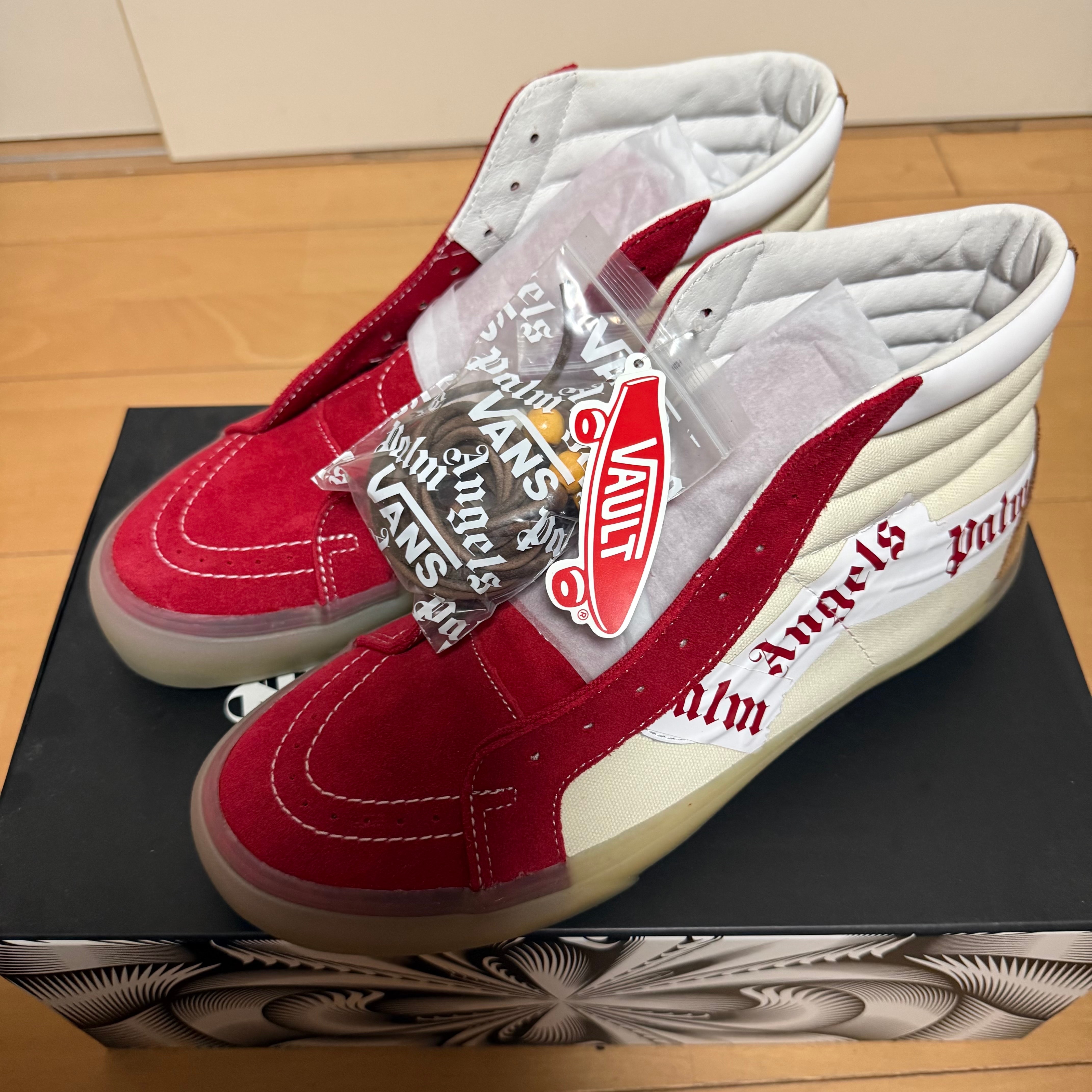 Palm Angels × Vans Vault Sk-8 Hi LX "Chili Pepper & Chipmunk"