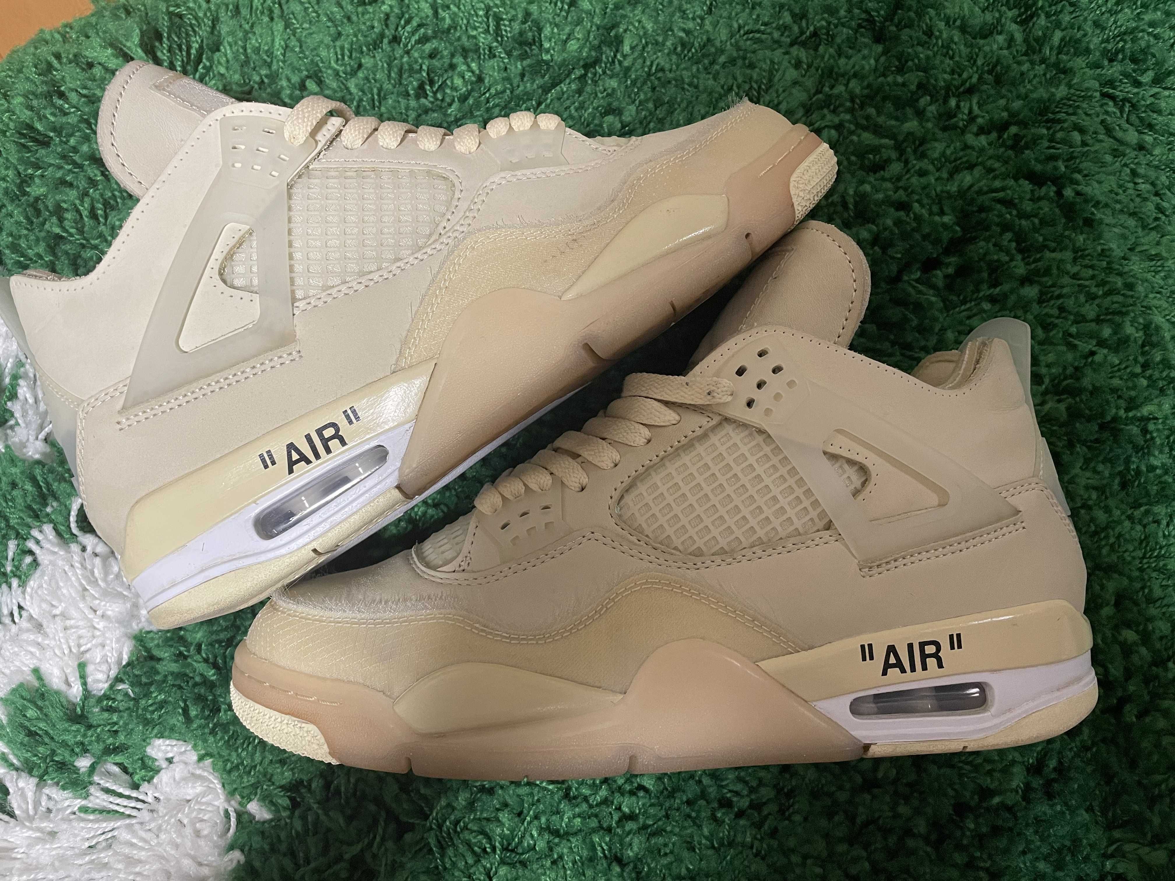 Off-White × Nike Women's Air Jordan 4 SP "Sail"