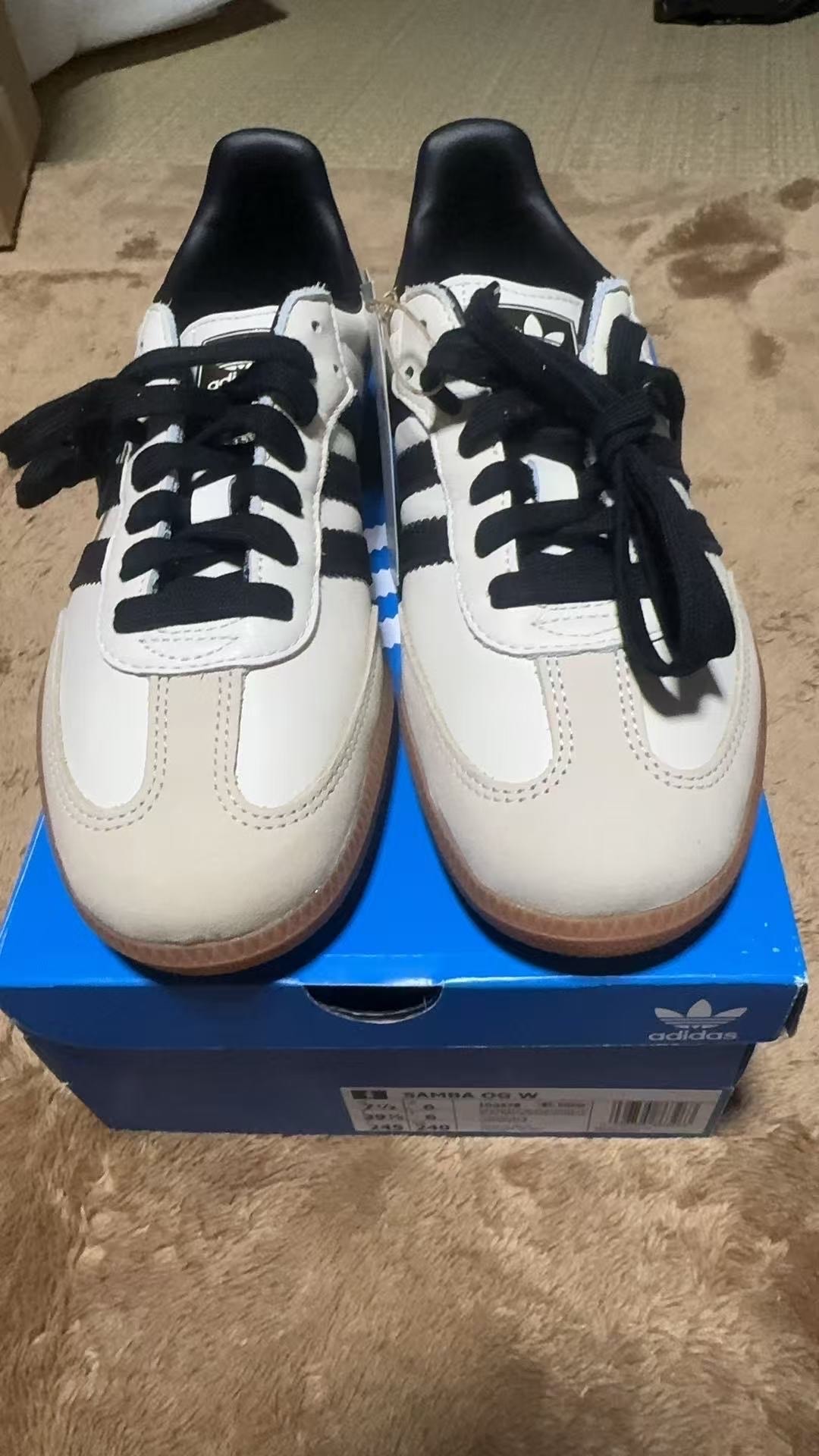 adidas Women's Samba OG "Cream White/Core Black/Sandstrata"