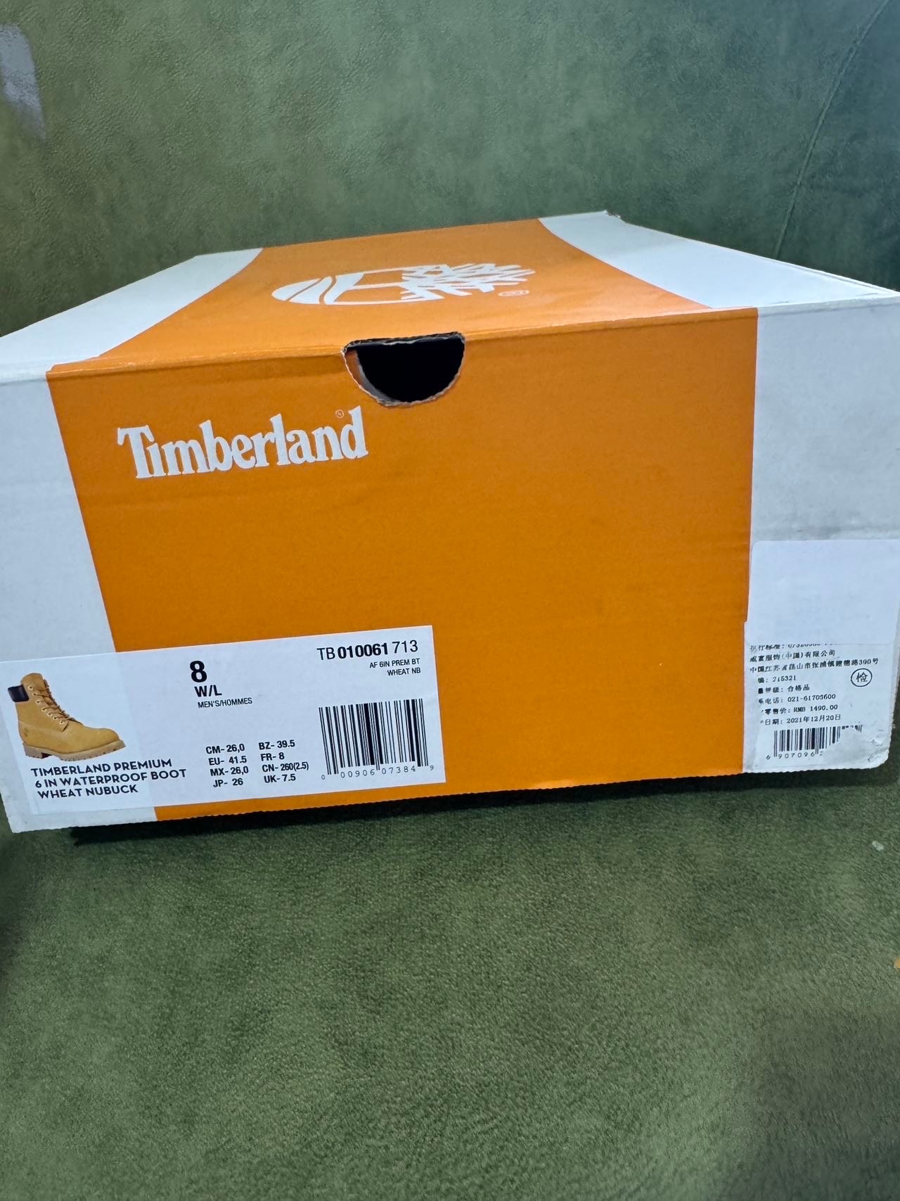 Timberland 6inch Premium Waterproof Boot "Wheat" (TB010061713/TB110061713)