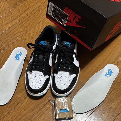 Nike Air Jordan 1 Low OG "Black and Dark Powder Blue/UNC"