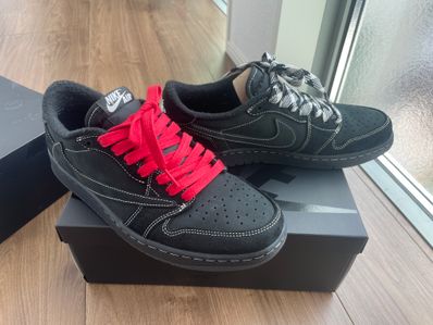 Travis Scott × Nike Air Jordan 1 Low OG SP "Black Phantom"