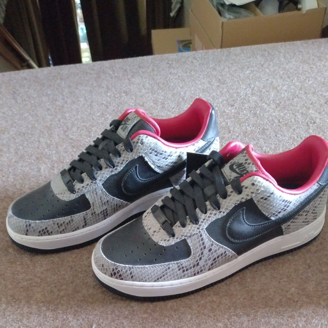 Nike By You Air Force 1 Low Unlockd "Black/Grey Snake"