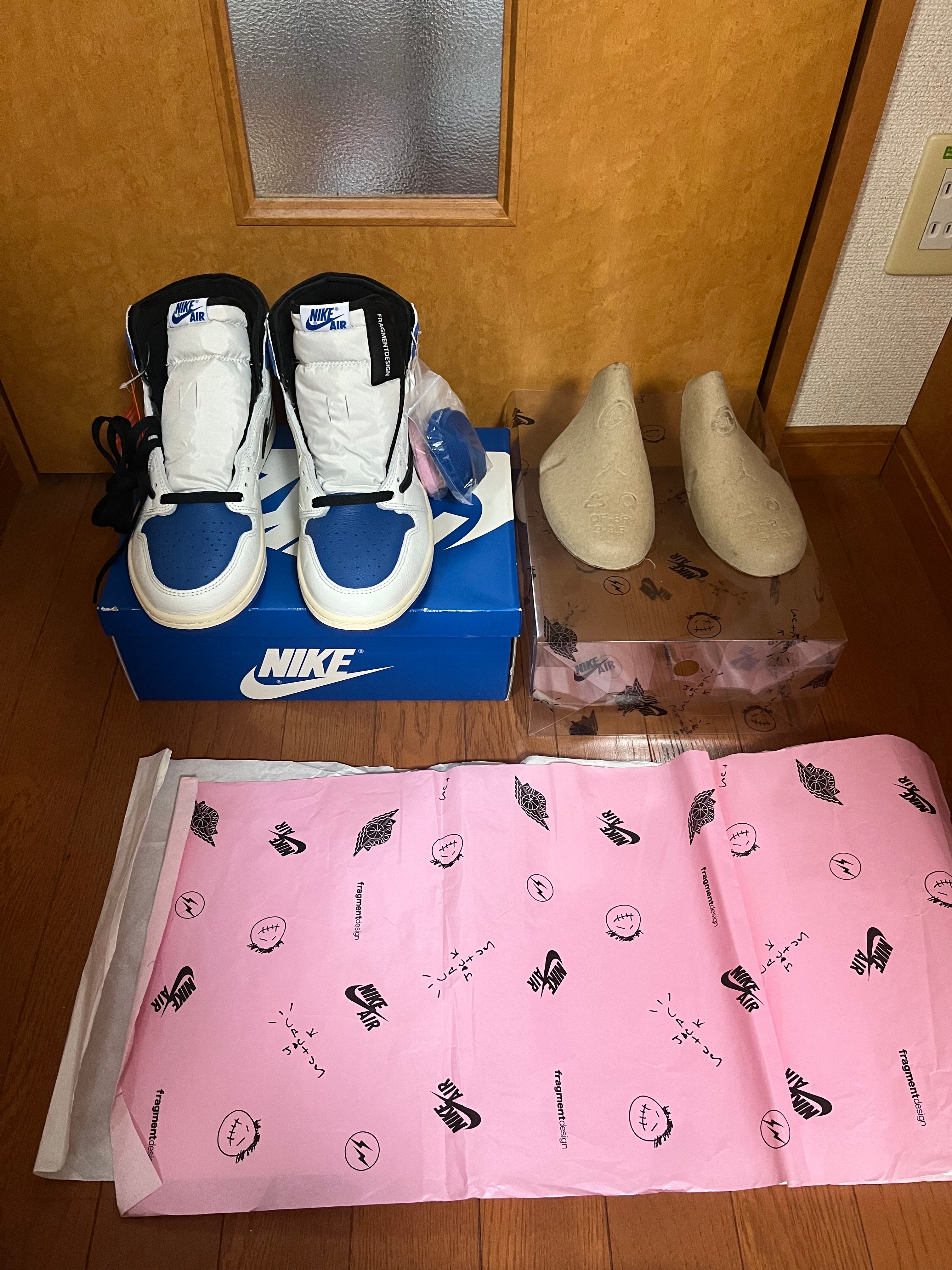 Travis Scott × fragment design × Nike Air Jordan 1 Retro High OG SP "Military Blue"