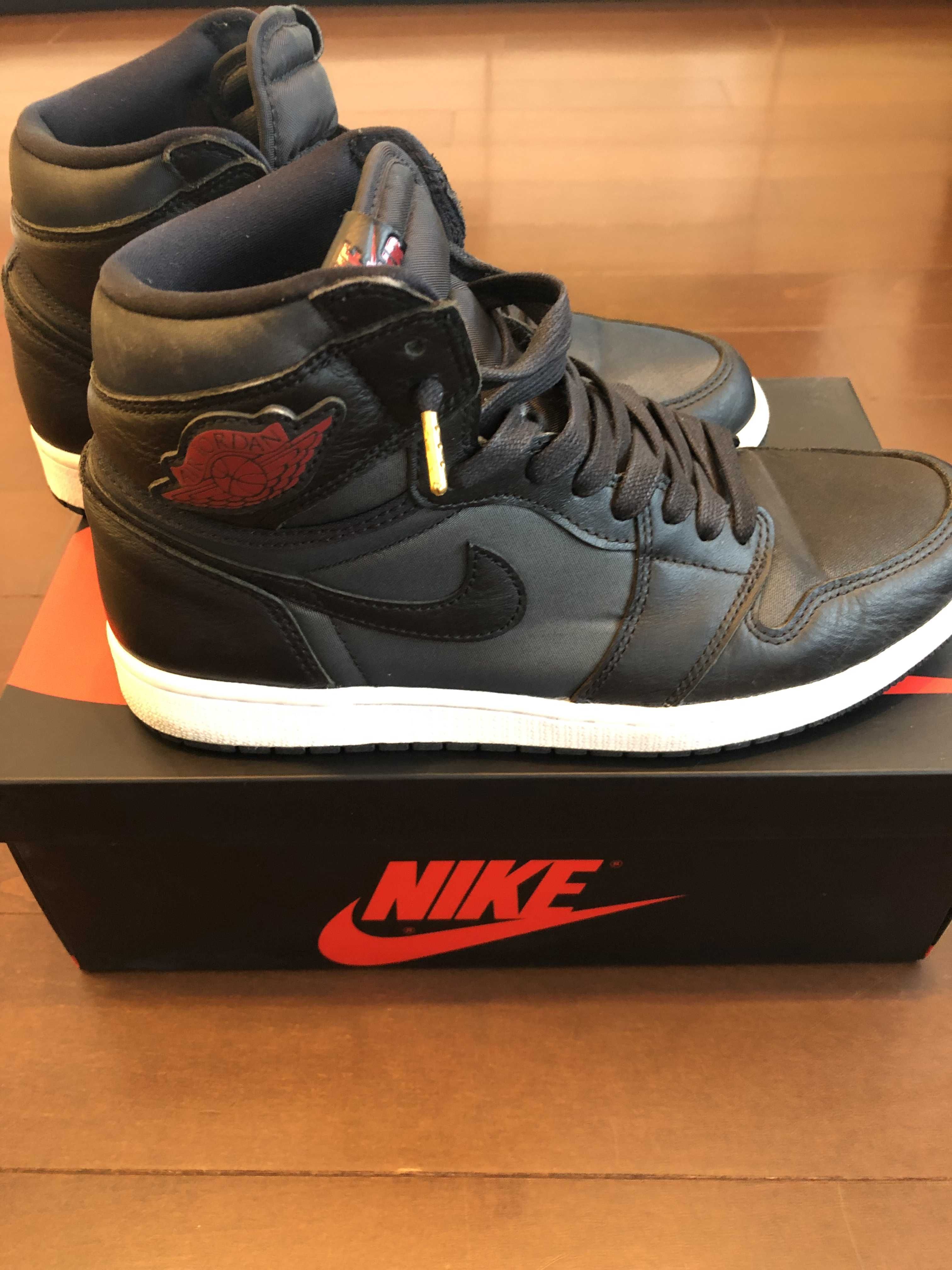 Nike Air Jordan 1 Retro High OG "Black/Metallic Silver/Gym Red"  