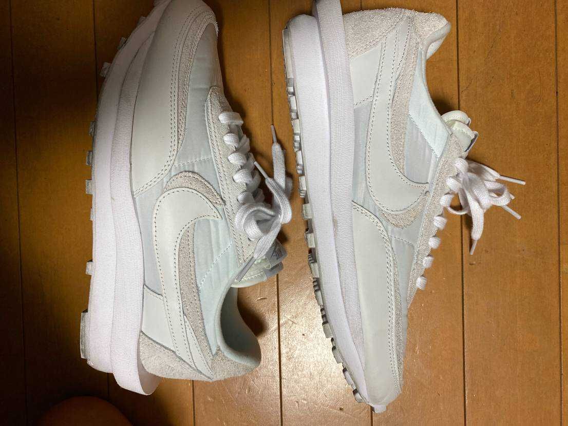 sacai × Nike LDV Waffle "Triple White"