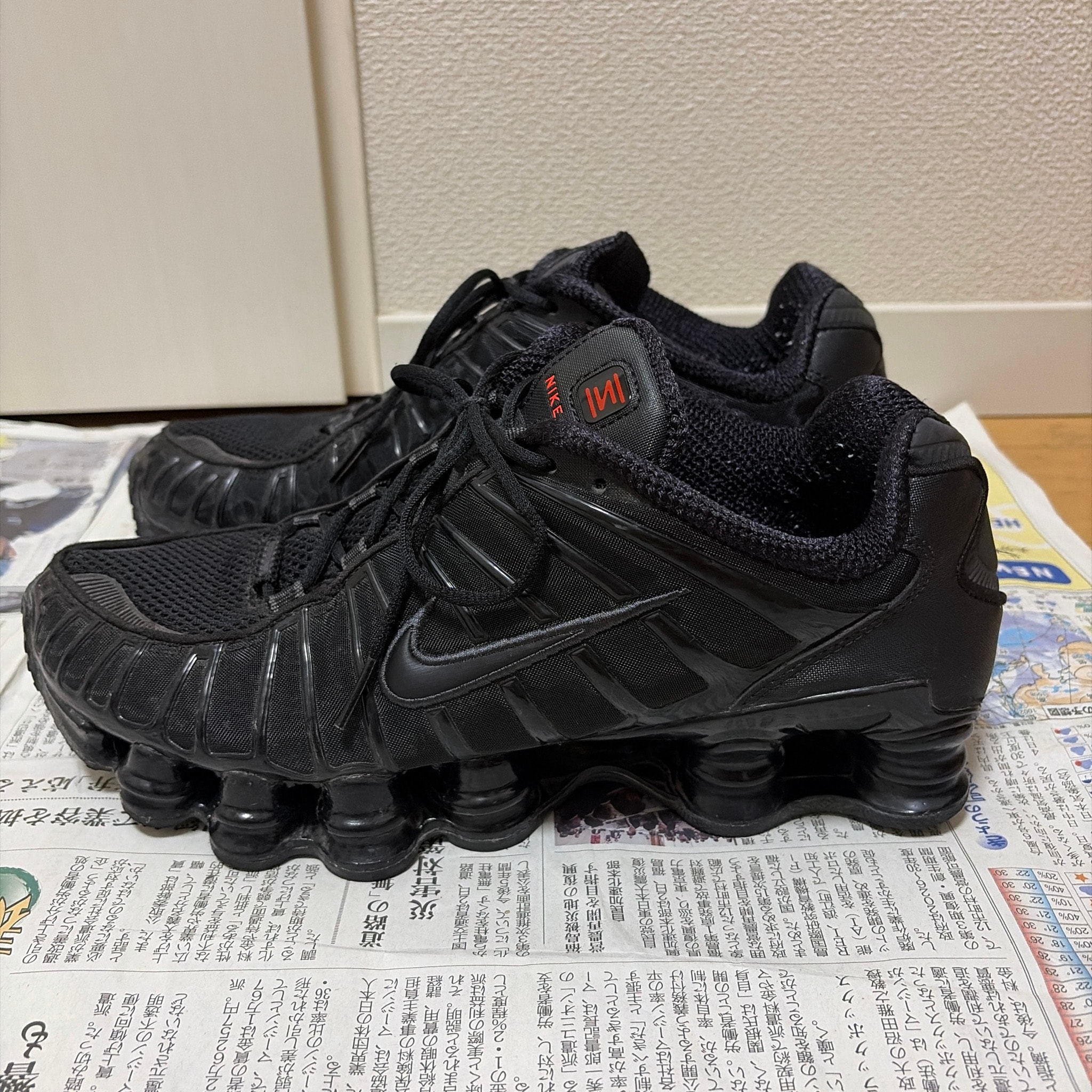 Nike Shox TL "Black/Metallic Hematite/Max Orange/Black"