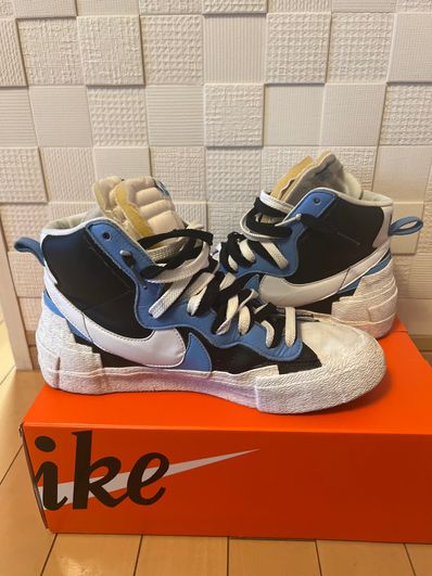 sacai × NIKE BLAZER MID "BLACK / BLUE"