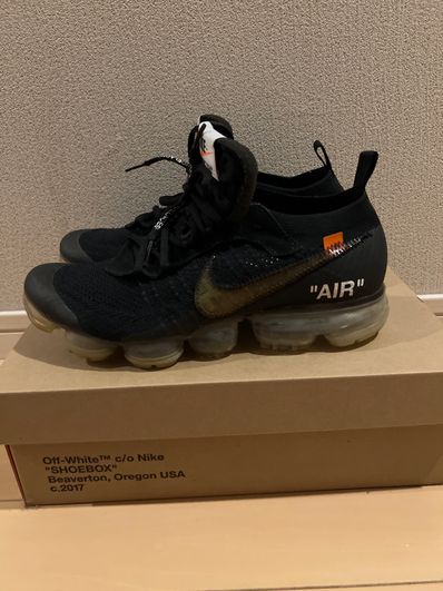 Off-White × Nike Air Vapormax "Black/Total Orange/Clear"