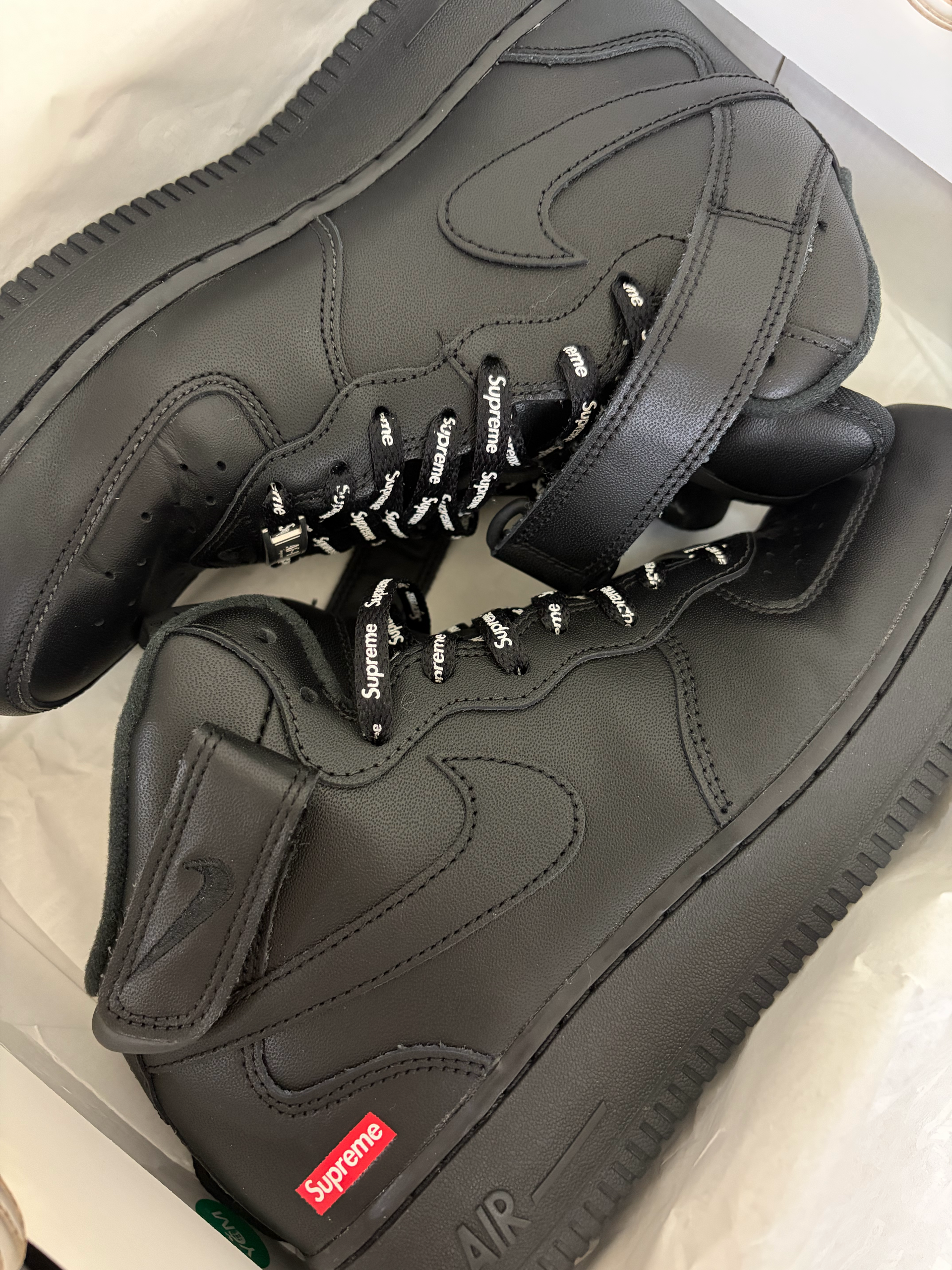Supreme × Nike Air Force 1 Mid "Black" FW24