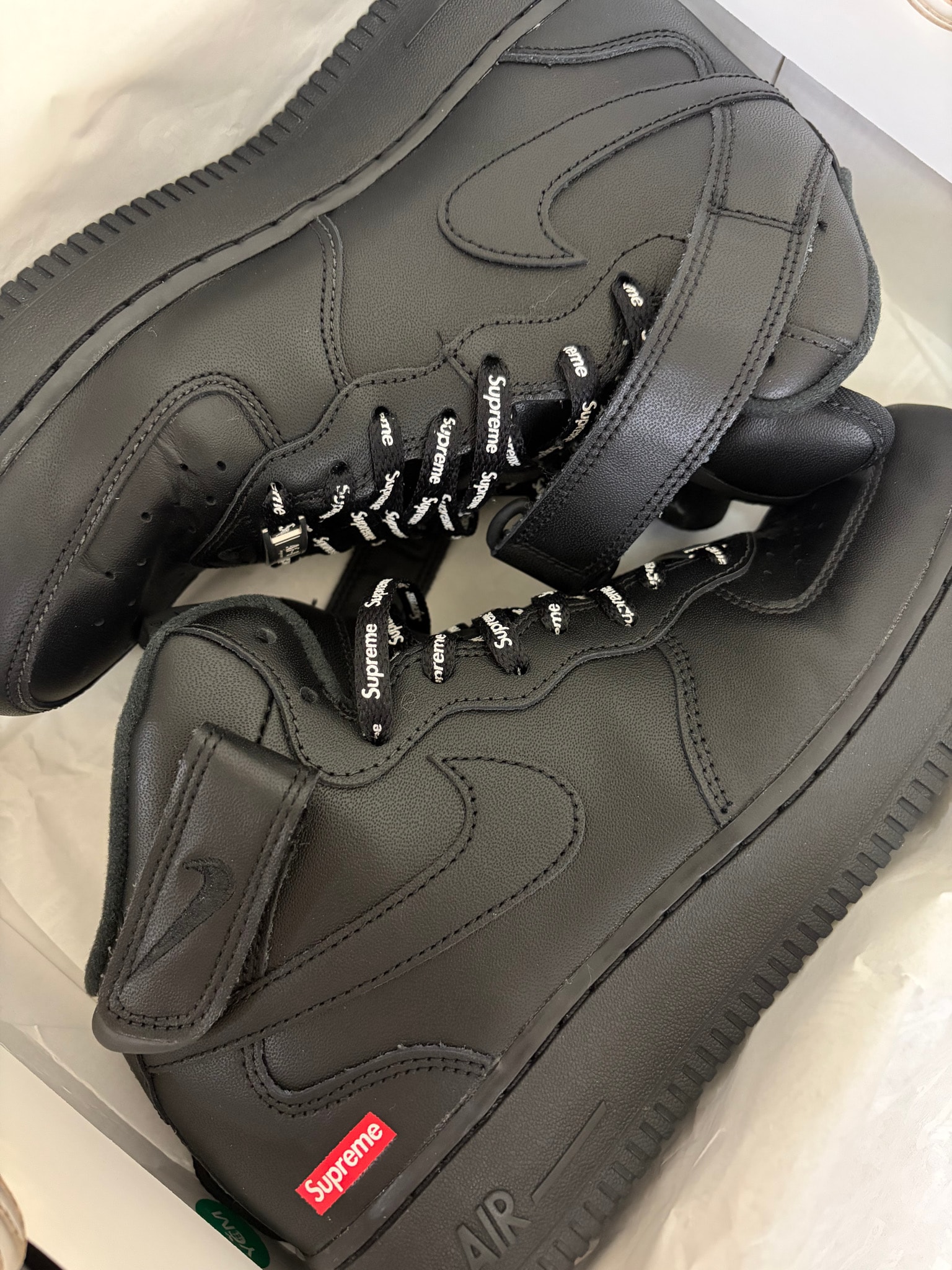 Supreme × Nike Air Force 1 Mid "Black" FW24