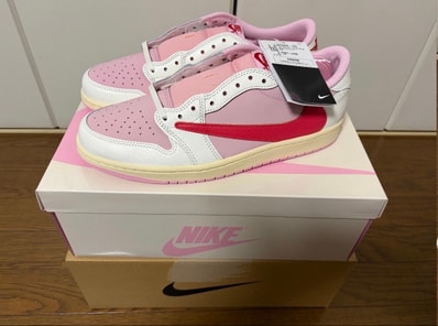 Travis Scott × Nike Air Jordan 1 Retro Low OG "Sail/Tropical Pink"