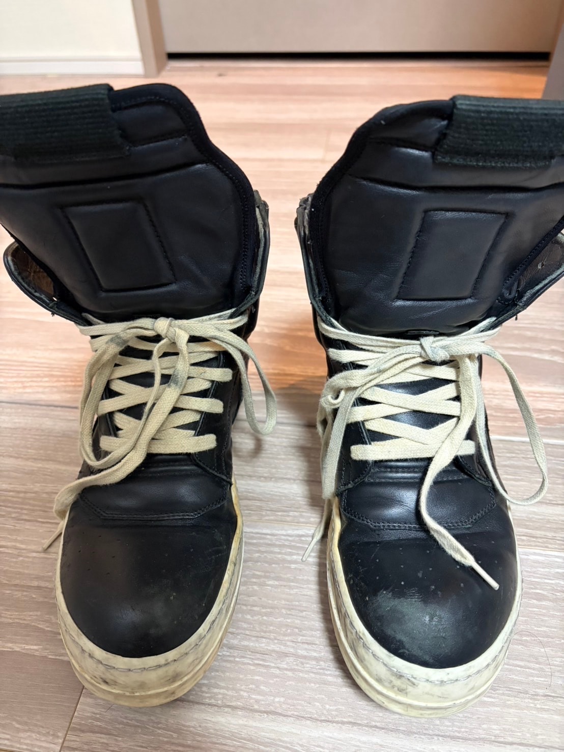 Rick Owens Women's FW25 Concordians Creep Geobasket "Black/Milk"