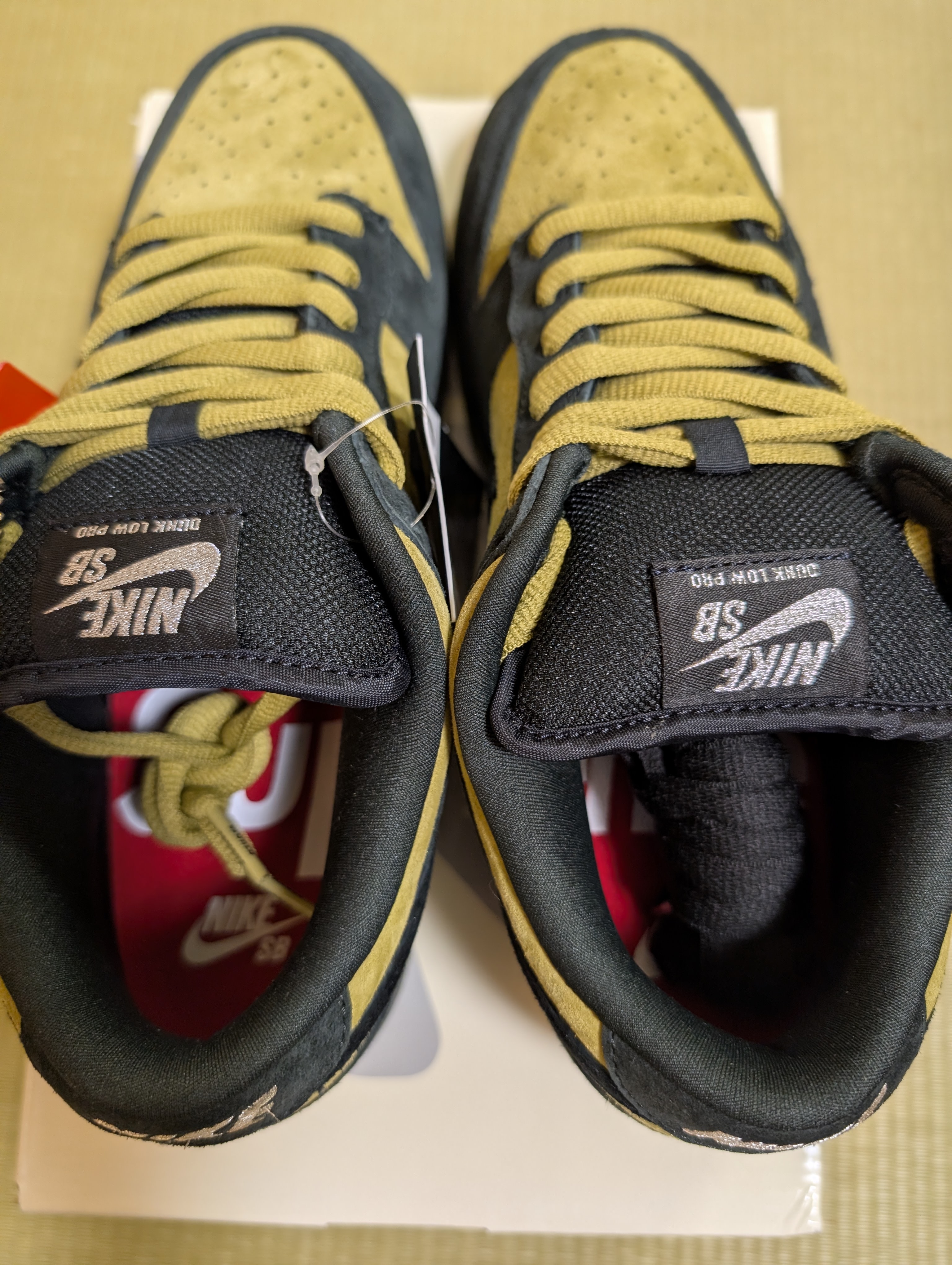 Supreme × Nike SB Dunk Low "Camper Green" (Asia Exclusive) (25FW Week2)