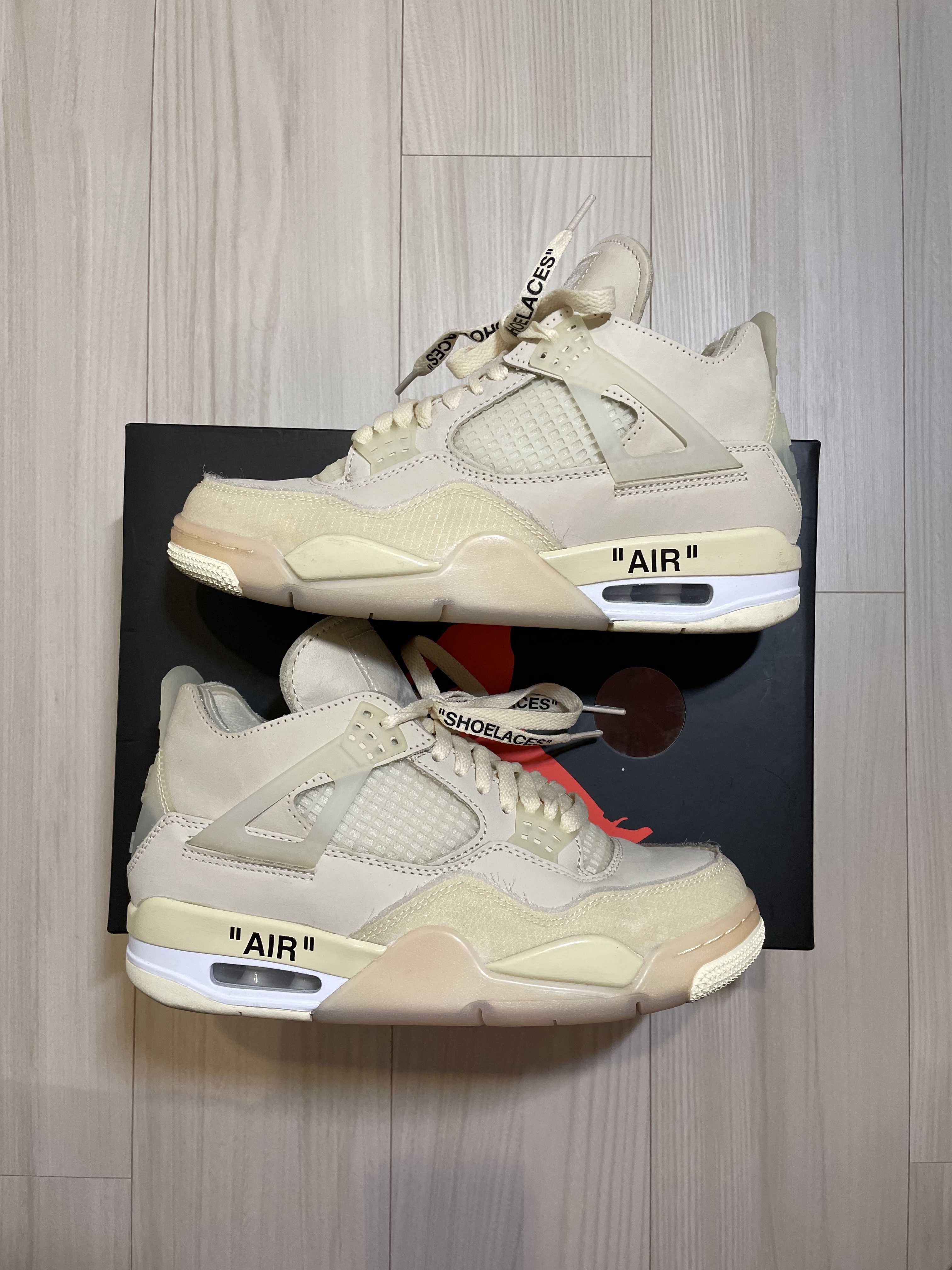 Off-White × Nike Women's Air Jordan 4 SP "Sail"