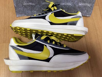 UNDERCOVER × sacai × Nike LD Waffle "Black/Sail-Dark Grey-Bright Citron"