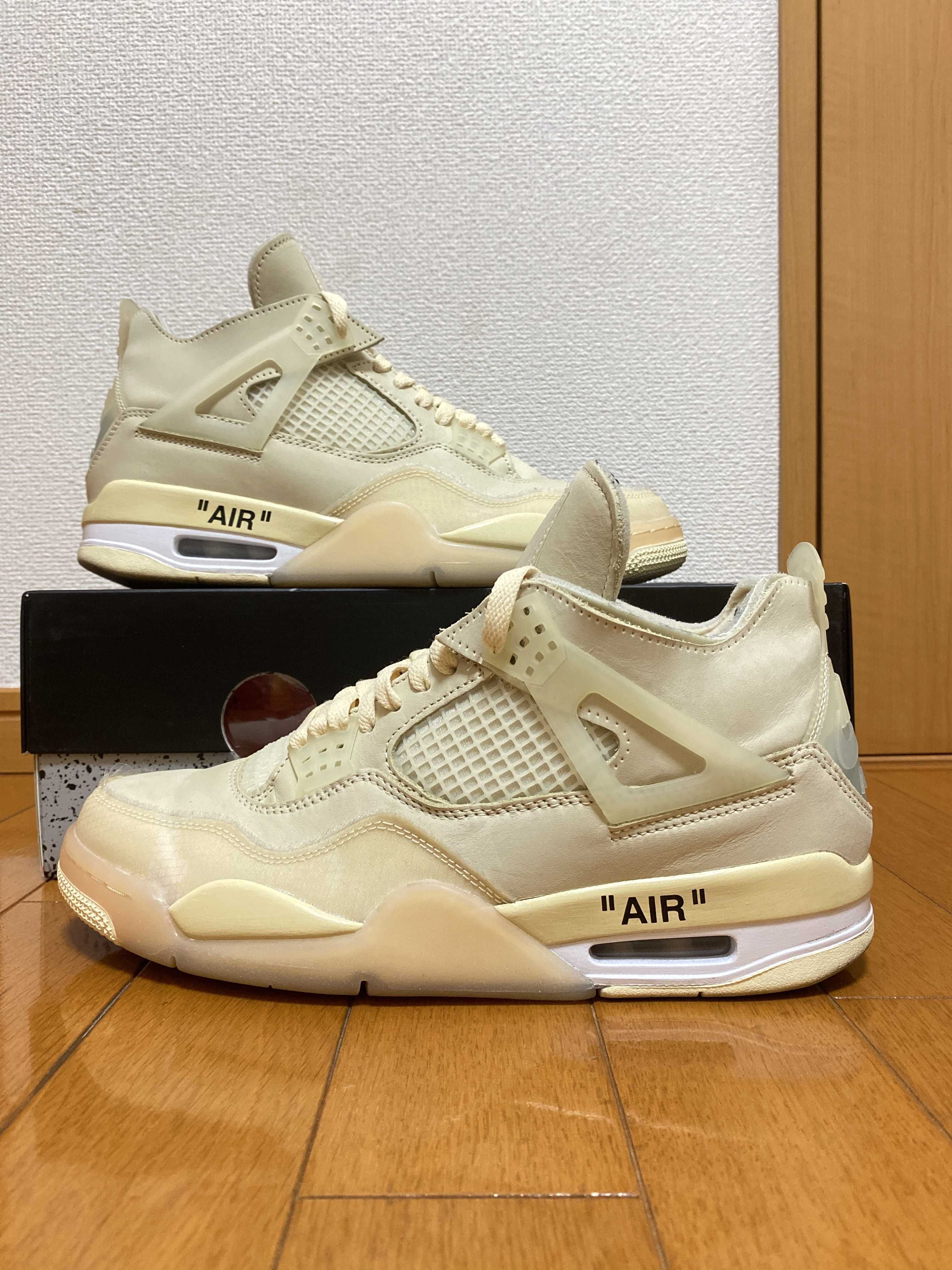 Off-White × Nike Women's Air Jordan 4 SP "Sail"