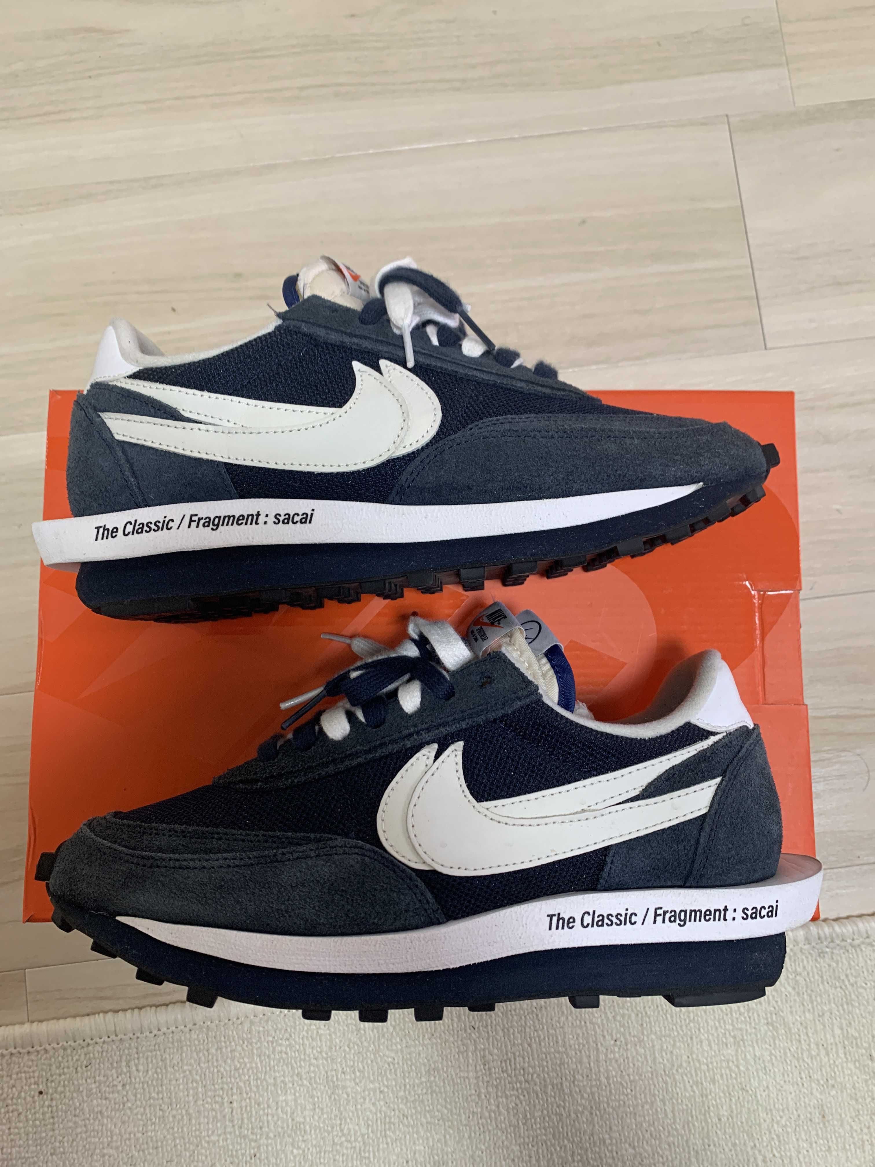 Fragment × sacai × Nike LD Waffle "Blackended Blue"