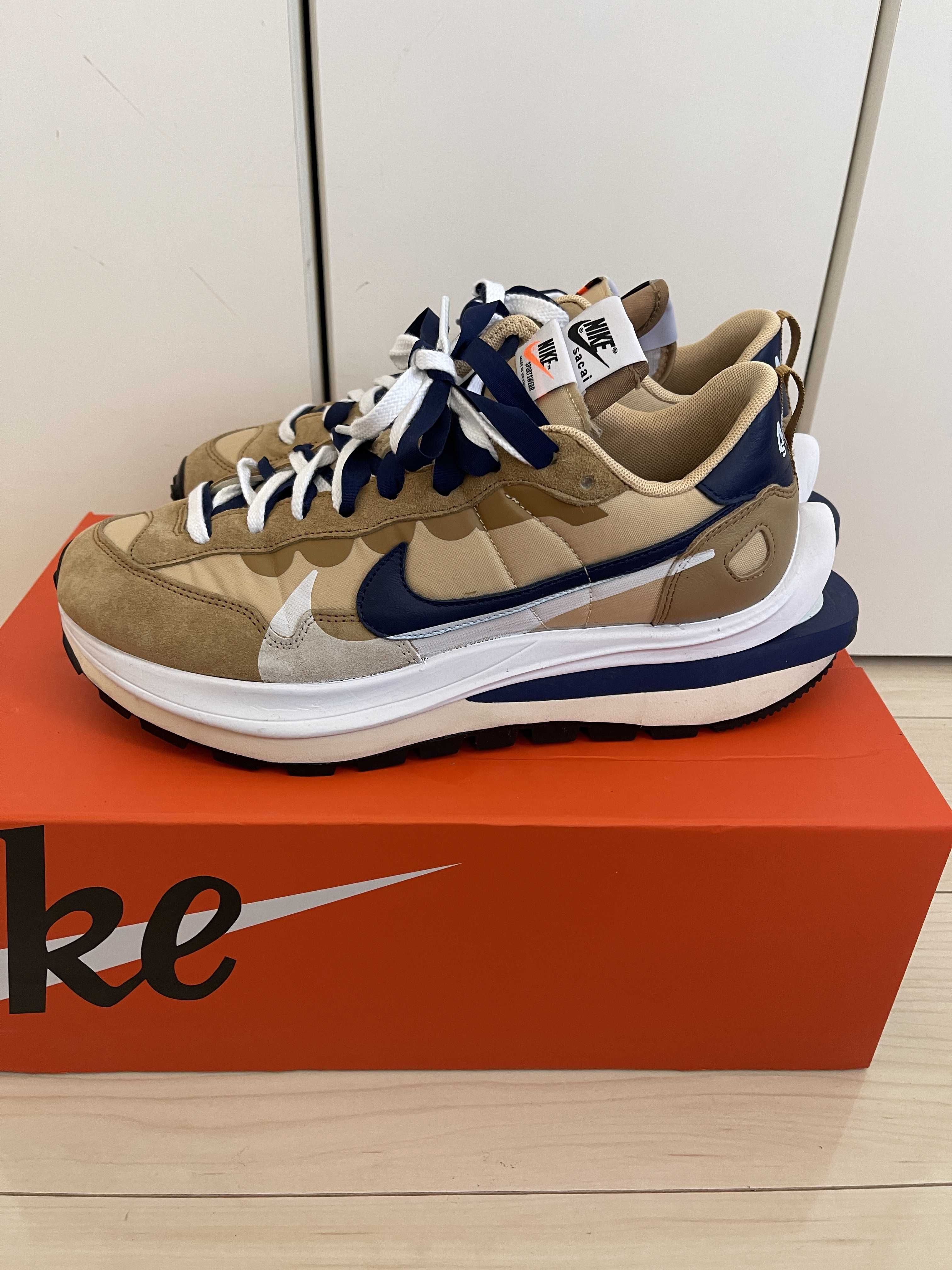 Sacai × Nike Vapor Waffle "Sesame And Blue Void"