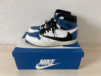 Travis Scott × fragment design × Nike Air Jordan 1 Retro High OG SP "Military Blue"