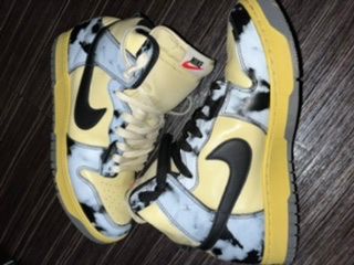 Nike Dunk High "Black Acid Wash"